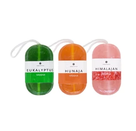 EMENDO Sauna Seife 3-er Set, Eukalyptus-Honig-Himalya Salz