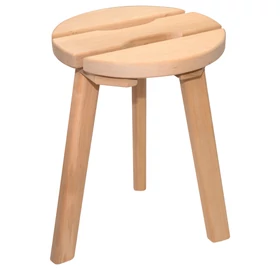 Sauna Hocker rund aus Erlenholz