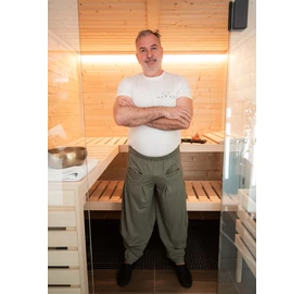 Sauna-, Yoga- oder Haremshose, Grün L/XL