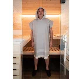 Wellness-Poncho, Unisex hellblau L/XL
