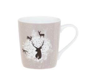 Becher mit dem Motiv "Tiere des nördlichen Waldes" aus Finnland, der Urheimat des Saunabadens