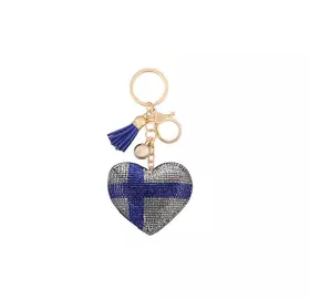 Herzförmiger Schlüsselanhänger mit Steinen, aus der Heimat des Saunabadens, Finnland