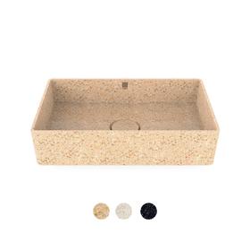 WOODIO Aufsatzwaschbecken "Cube60", rechteckig, Kollektion "Core"