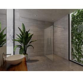 SAUNA KING Glas WALK-IN Dusche (B:120 cm H:200cm) in 4 Glasfarben