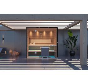 SAUNA KING FINNSAUNA AUF DER (ÜBERDACHTEN) TERRASSE für 2-3 Personen
