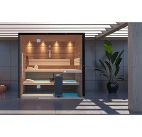 SAUNA KING FINNSAUNA AUF DER (ÜBERDACHTEN) TERRASSE für 3-4 Personen
