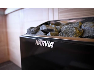 HARVIA Finnsauna Alaska Corner mit Saunaofen & Steuerung 206 x 206 cm