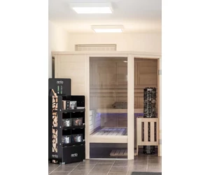 HARVIA Finnsauna Alaska Corner mit Saunaofen & Steuerung 206 x 206 cm