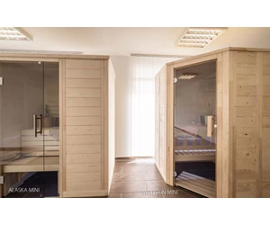 HARVIA Finnsauna Alaska Mini mit Saunaofen & Steuerung 160 x 110 cm