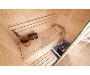 HARVIA Finnsauna Alaska Mini mit Saunaofen & Steuerung 160 x 110 cm