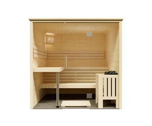HARVIA Finnsauna Alaska View mit Saunaofen & Steuerung 208 x 206 cm