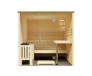 HARVIA Finnsauna Alaska View mit Saunaofen & Steuerung 208 x 206 cm