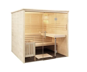 HARVIA Finnsauna Alaska View mit Saunaofen & Steuerung 208 x 206 cm