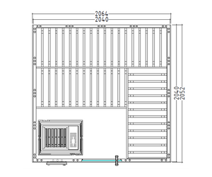 Sentiotec Finnsauna Wellfun Large, Massivholzsauna aus Finnland