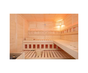 Sentiotec Finnsauna Wellfun Large, Massivholzsauna aus Finnland