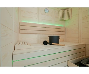 HARVIA Finnsauna Alaska Mini mit Saunaofen & Steuerung 160 x 110 cm