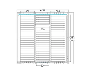 HARVIA Fass-Sauna KASKI 220 cm lang, mit halbrundem Fenster