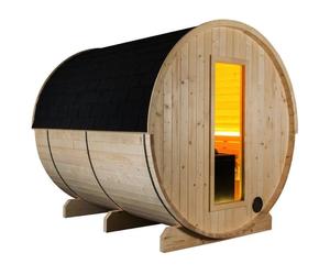SENTIOTEC Fass-Sauna LEKKERI 220 cm lang