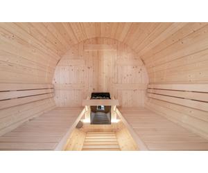 SENTIOTEC Fass-Sauna LEKKERI 220 cm lang