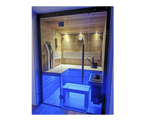 SAUNA KING Finn+Infra kombinierte Sauna Hawai für 1-2 Personen