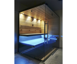 SAUNA KING Finn+Bio kombinierte Sauna Hawai für 2-3 Personen