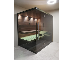 SAUNA KING Finn+Bio kombinierte Sauna Rhodos für 2-3 Personen