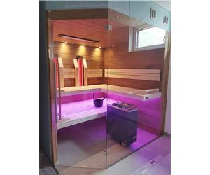 SAUNA KING Finn+Infra kombinierte Sauna Teneriffa für 3-4 Personen