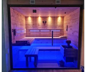 SAUNA KING Finn+Bio kombinierte Sauna Mallorca für 4-5 Personen