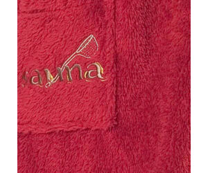 Damen Sauna-Kilt Teddy-Plüsch, Rot