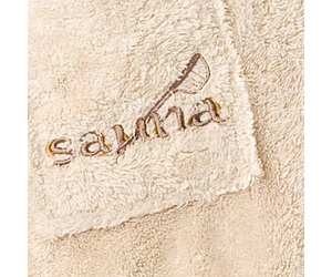 FINNSA Damen Sauna-Kilt Teddy-Plüsch, Beige