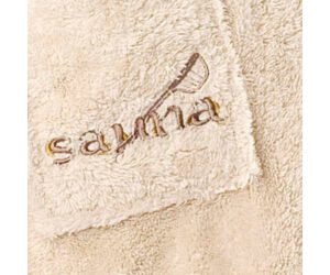 FINNSA Damen Sauna-Kilt Teddy-Plüsch, Weiß