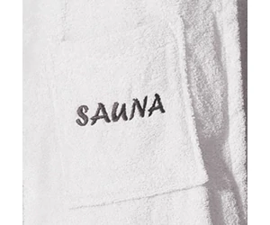 FINNSA Damen Sauna-Kilt Baumwolle, 70cm lang, weiss