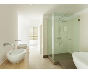 SAUNA KING Glas-Eckdusche (100x120cm H:200cm) in 4 Glasfarben
