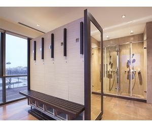 SAUNA KING Glas-Eckdusche (100x100cm H:200cm) in 4 Glasfarben