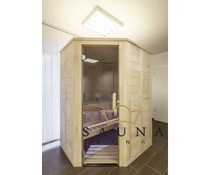 Sentiotec Finnsauna Wellfun Mini, Massivholzsauna aus Finnland