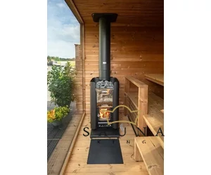 HARVIA GARTENSAUNA KIRAMI FINVISION mit dem holzbefeuerten HARVIA Pro 20 Saunaofen