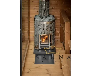 HARVIA GARTENSAUNA KIRAMI FINVISION mit dem holzbefeuerten HARVIA Cilindro 16 Saunaofen