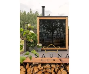 HARVIA GARTENSAUNA KIRAMI FINVISION mit dem holzbefeuerten HARVIA Cilindro 16 Saunaofen