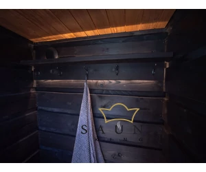 HARVIA Umkleidekabine Legend (inkl. Holzbank und LED-Rack)