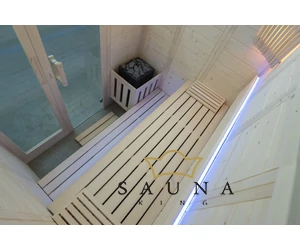 HARVIA Finnsauna Komfort Small mit Saunaofen & Steuerung 208 x 158 cm