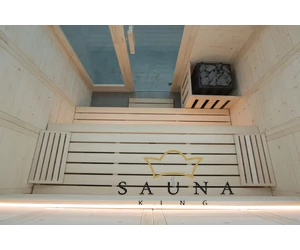 HARVIA Finnsauna Komfort Small mit Saunaofen & Steuerung 208 x 158 cm