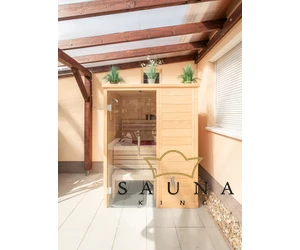 HARVIA Finnsauna Alaska Mini mit Saunaofen & Steuerung 160 x 110 cm