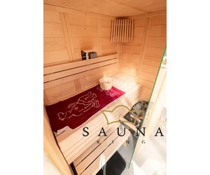 Sentiotec Finnsauna Alaska Mini, Massivholzsauna aus Finnland