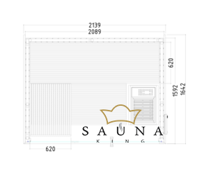 SENTIOTEC Finnsauna Panorama Small, Premium-Qualität - mit Garantie!