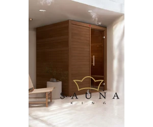 HARVIA Finnsauna Utu Medium mit Saunaofen & Steuerung, aus Thermoholz 160 x 160 cm