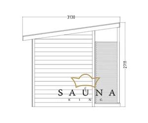 HARVIA Gartensauna Scala Large, Massivholzsauna aus Finnland