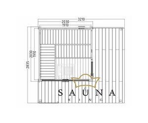 HARVIA Gartensauna Scala Medium, Premium-Qualität - mit Garantie!