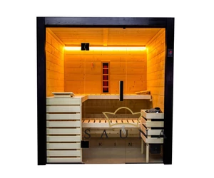 HARVIA Family Medium finn- und infrasauna, All-in Set, 196x159cm  