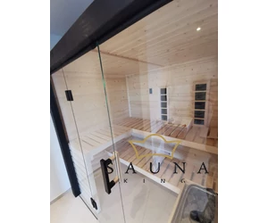 HARVIA Family Medium finn- und infrasauna, All-in Set, 196x159cm  