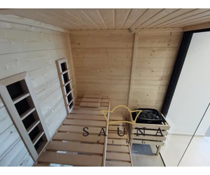 HARVIA Family Medium finn- und infrasauna, All-in Set, 196x159cm  